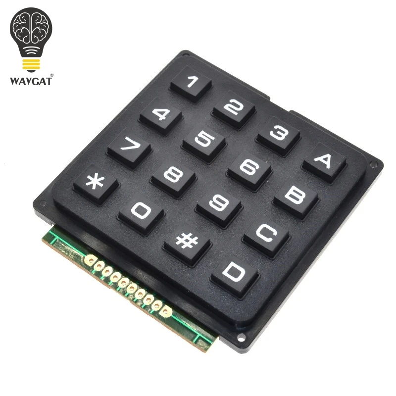 Модуль клавиатуры WAVGAT 4x4 матрица 16 клавиш 4*4 переключатель для Arduino|Интегральные