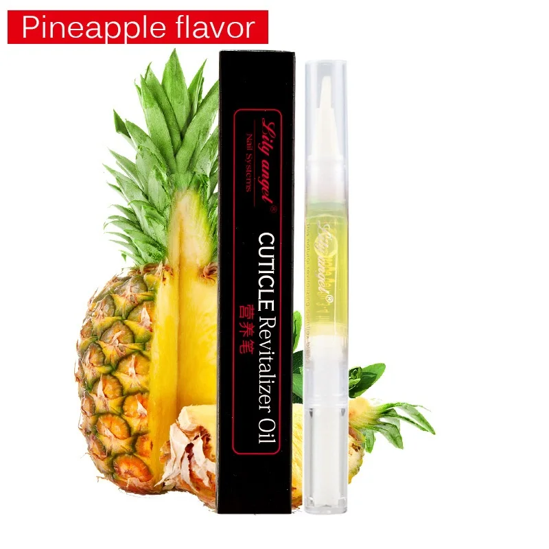 pineapple flavor Lily angel 1 шт., 5 мл, новинка, высокое качество, ревитализатор кутикулы, питательное масло, Лечение ногтей, маникюр, смягчающая ручка для ногтей, макияж - Цвет: pineapple flavor
