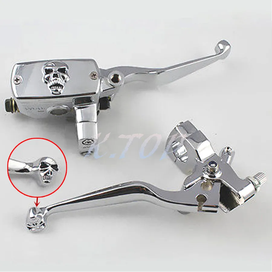 Мотоцикл 1 &quotчереп управления водохранилищем тормоза сцепления Рычаги подходят