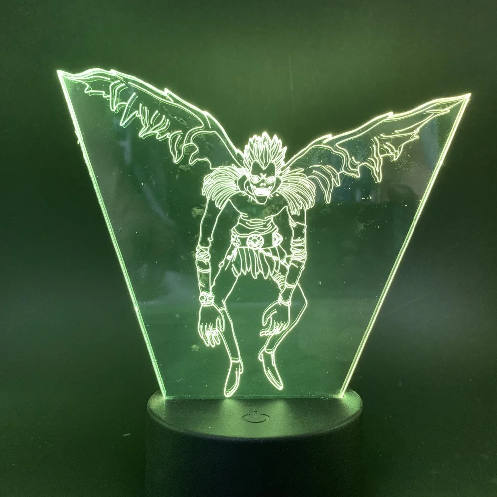 Figutto Figma Аниме Примечание смерти персонаж Ryuk 3D свет ночник изменение цвета светодиодное декоративное освещение для дома Спальня прикроватная