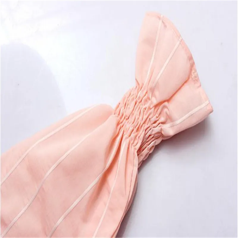 Fashion Striped Spring Autumn Women Shirts 2018 New Sweet Bow Work Blouses Long Flare Sleeve Slim Office Lady Blouse Q060 | Женская