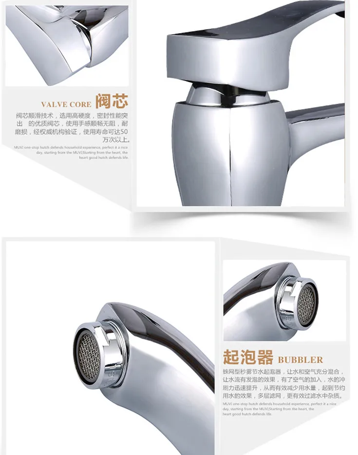 Free Shipping Square Bathroom Basin Sink Faucet With Single Handle Hole Of Solid Brass | Обустройство дома