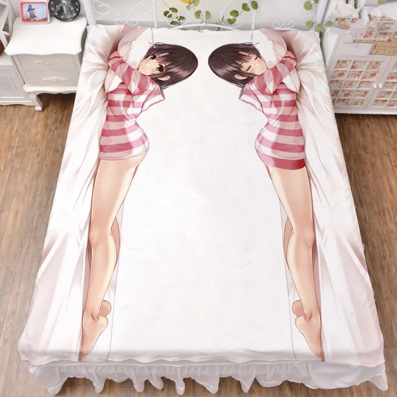 Японское аниме Saenai Heroine no Sodatekata Katou Megumi 150x200 см простыня из молочного волокна и