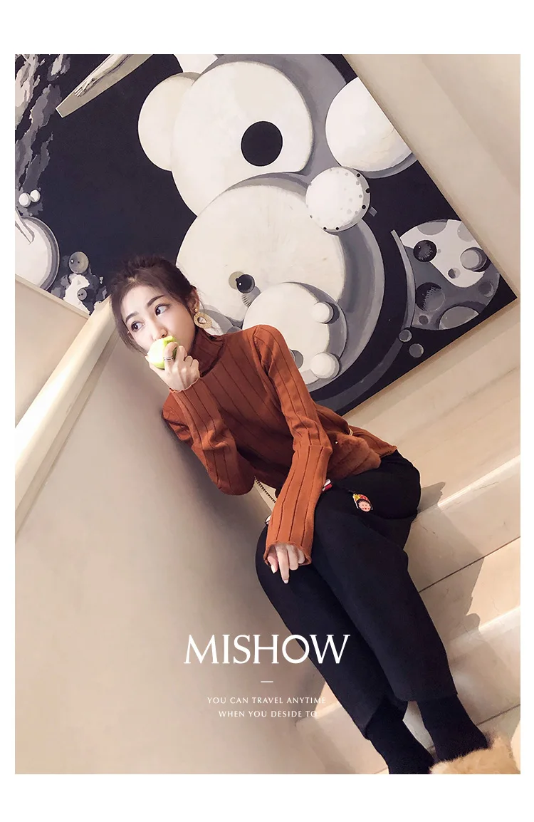 Mishow Шерстяные брюки с высокой талией MX17D2705