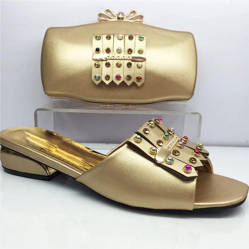 Итальянский дизайн комплект из обуви и сумки в Африканском нигерийском стиле для