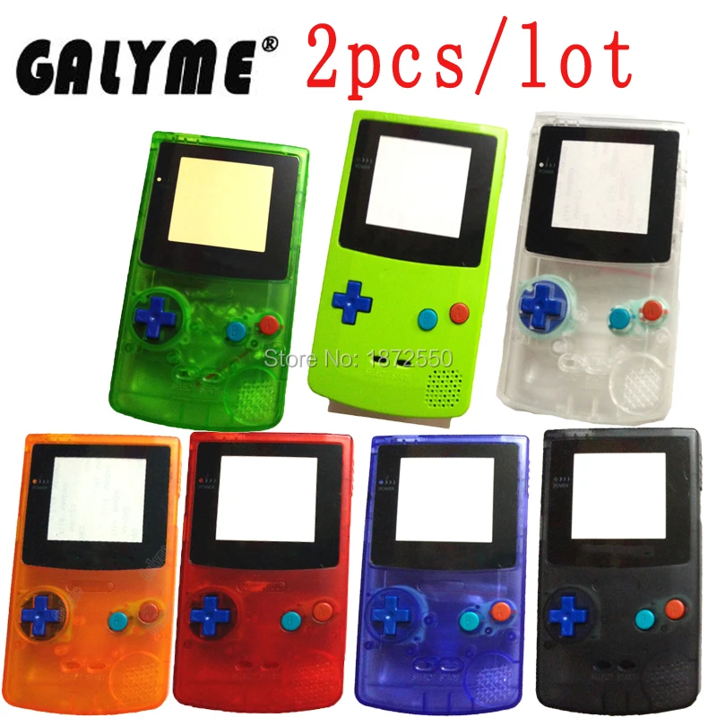 2 шт./лот Galyme красочные кнопки клавиатура корпус подходит для консоли GameboyColor DMG GBO