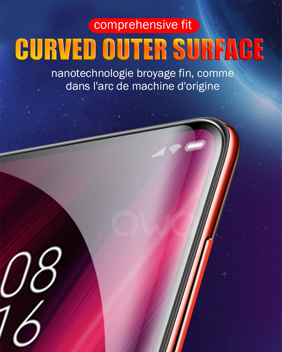 Закаленное стекло 20D для xiaomi mi 9 SE mi 8 Lite K20 9X Red mi Note 7 pro 7 6A A2 Защитное стекло для экрана Red mi GO 6