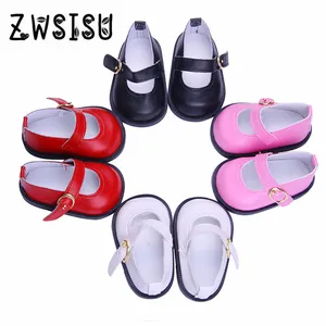 Кукольная обувь, 4 цвета, Лучший милый подарок, много новых стилей, круглая кожаная обувь для 18-дюймовой американской кукольной обуви, аксессуары поколения