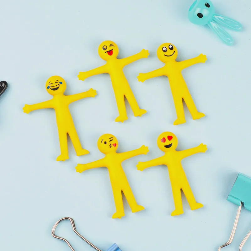 Растягивающиеся милые выражения лица для маленького человека Эластичные