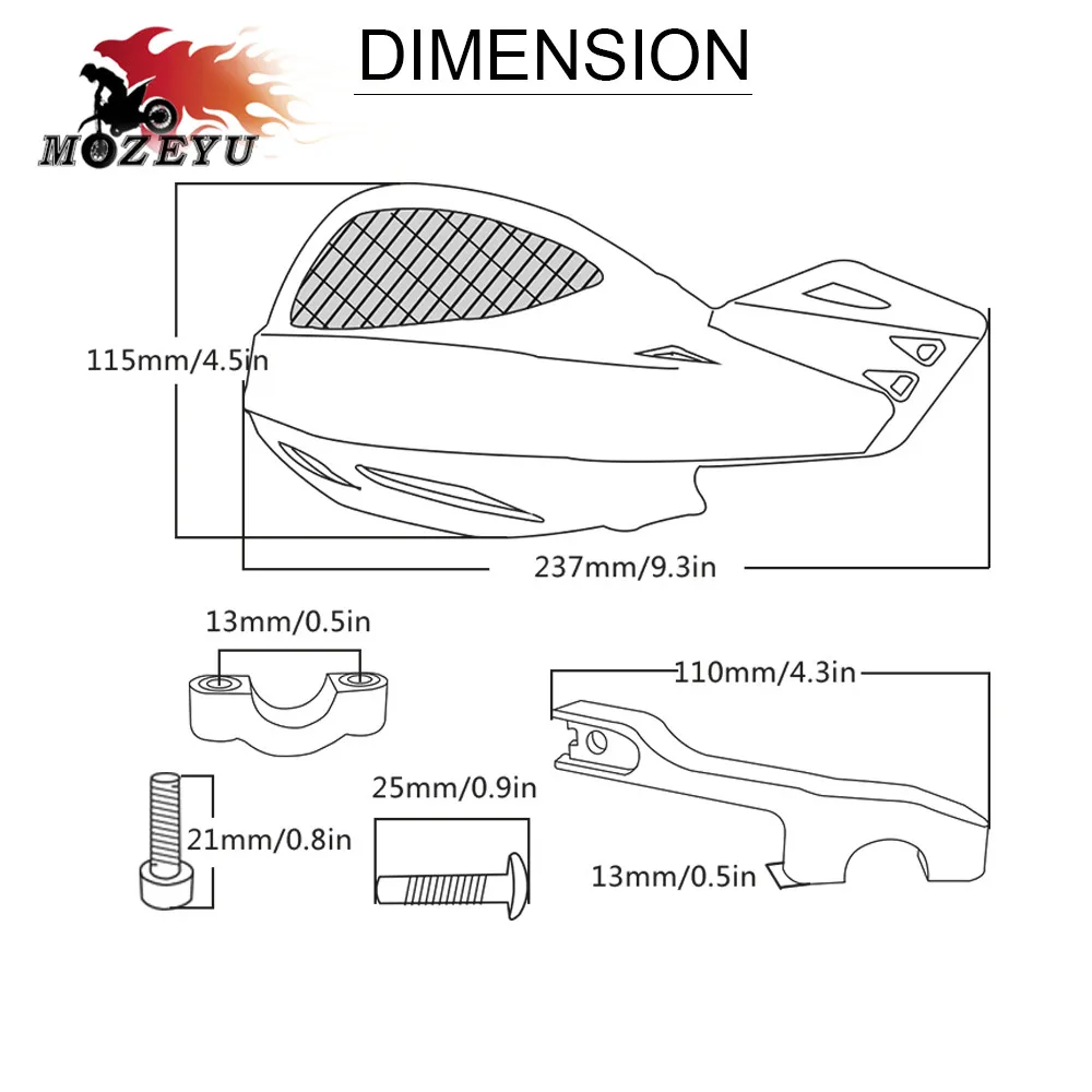Защита для рук мотоцикла защита мотокросса квадроцикла Kawasaki KX KLX KFX KDX 65 80 85 125 250 450