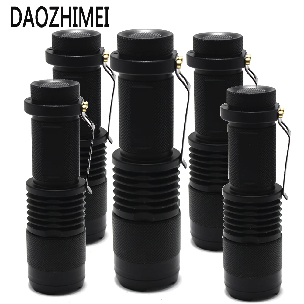 

1/3/5/10pcs Mini Waterproof ZOOM LED Flashlight IR 850nm /Green/Red/White light 18650 Tactical camping hunt Torch