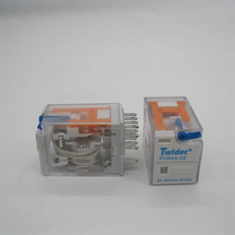 Высокое качество электромагнитное реле 24V DC катушка 4PDT питания MY4NJ HH54P-L 14 Pin w микро