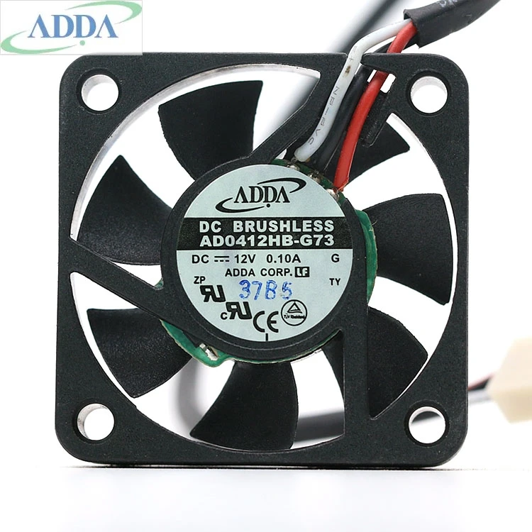 

New original FOR ADDA AD0412HB-G73 12V 0.10A 4CM 4010 ultra-quiet mini cooling fan 4.95 CFM 4200rpm