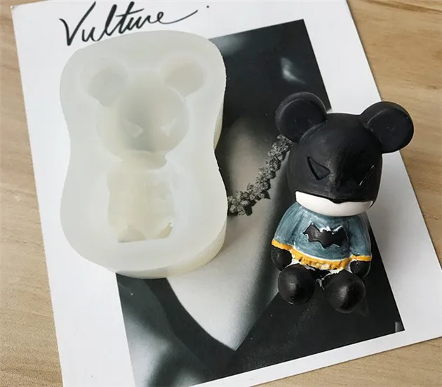 3D Аниме Медвежонок ручной работы формы для мыла инструменты украшения