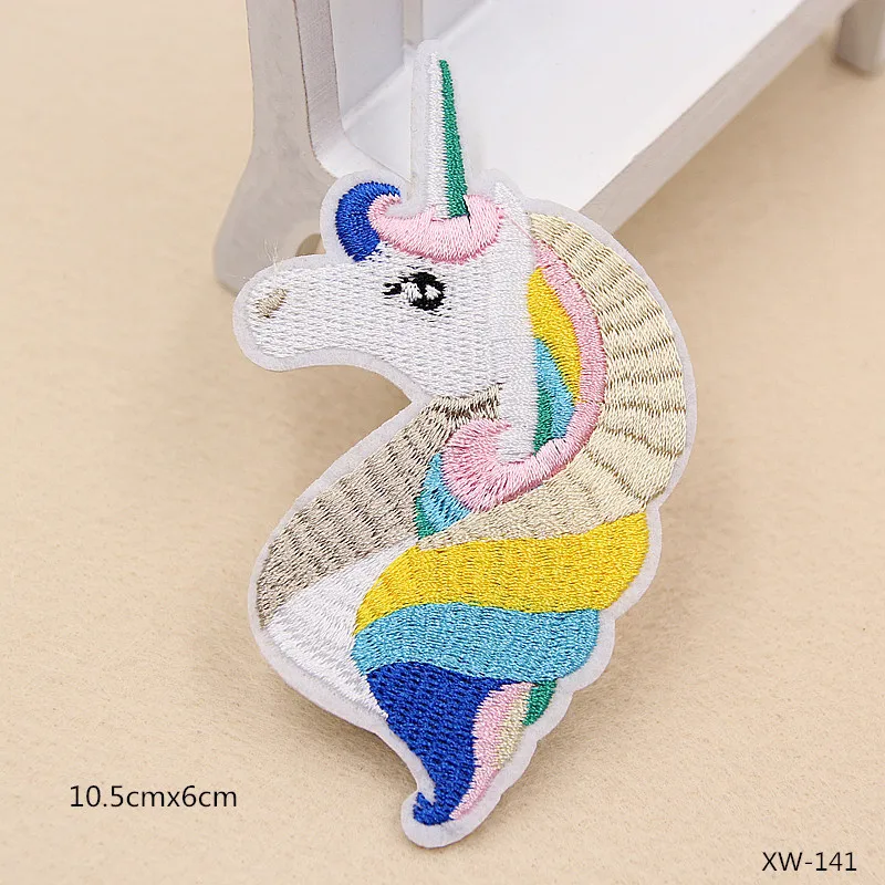 

embroidery flamingo patches for jeans,fox cats patches badges for coats,unicorn appliques patches for clothing XW-122
