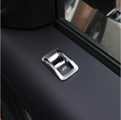 Chrome Внутренняя дверь подлокотник окно Лифт кнопку Крышка Накладка для Land Rover