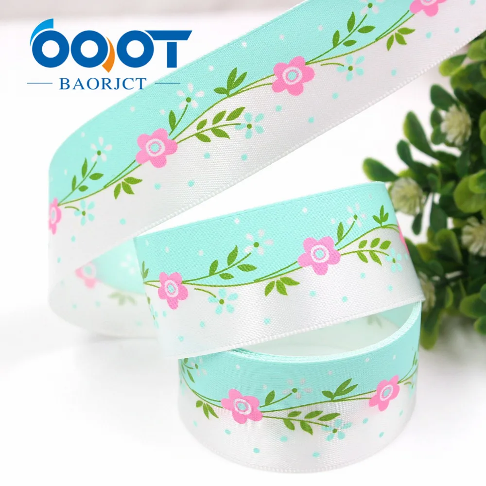 OOOT BAORJCT G-18629-568 цветочные атласные ленты 25 мм 10 ярдов свадебные аксессуары для