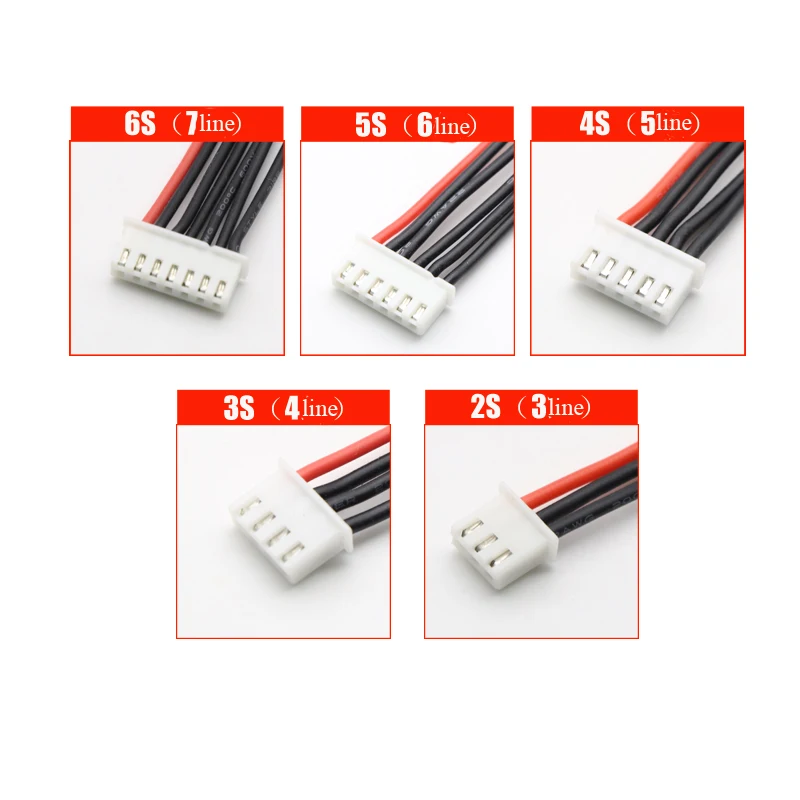 10 шт. 2 S 3 4S 5S 6 силиконовая линия 22AWG/20AWG кабель зарядного устройства для B6 Lipo