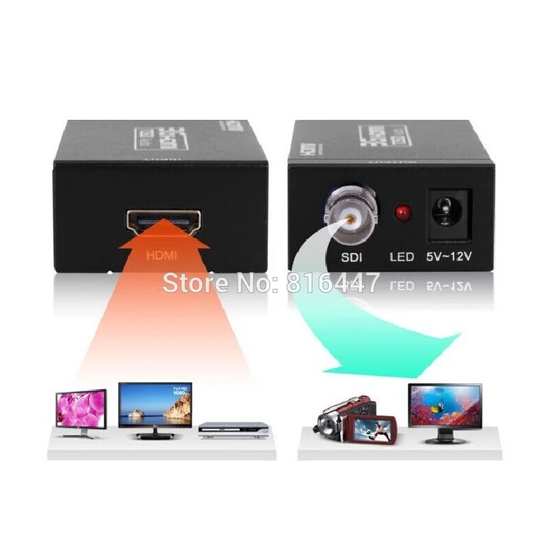 1 шт. Mini 3 г 1080 P SDI в HDMI конвертер SD-SDI HD-SDI 3G-SDI HD к видео питания адаптер | Электроника