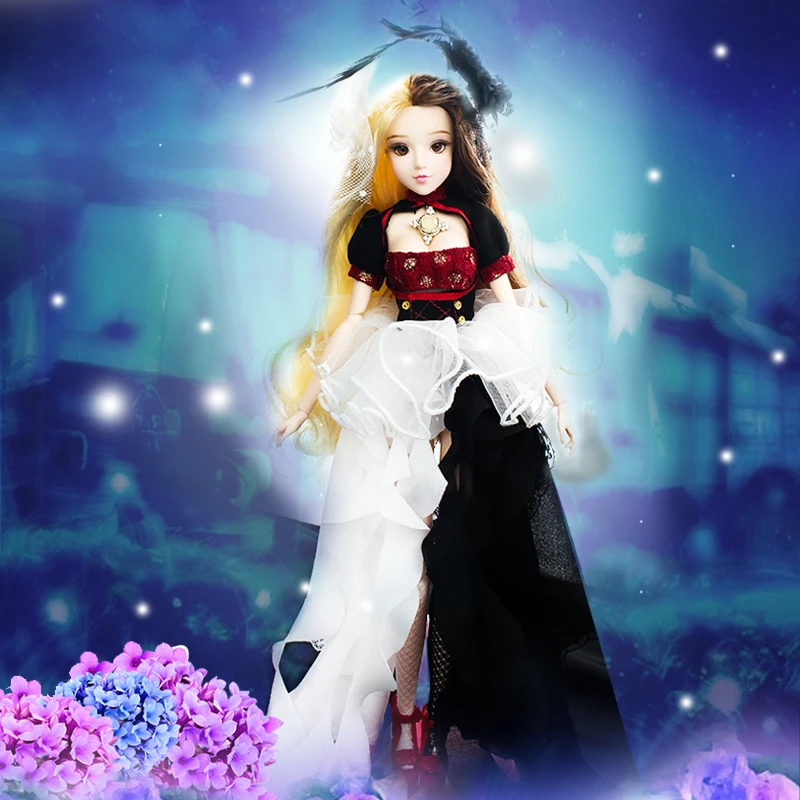 BJD MMgirl Близнецы 12 созвездий серии 14 смешанные цвета волос с платьем без