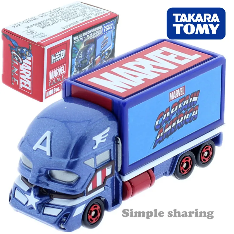 6.0 Такара томия томика серия Marvel T.N.U.E. Супермен железный человек Капитан Америка и Мстители литья под давлением Миниатюрная модель автомобиля Комплект - Цвет: 6.0