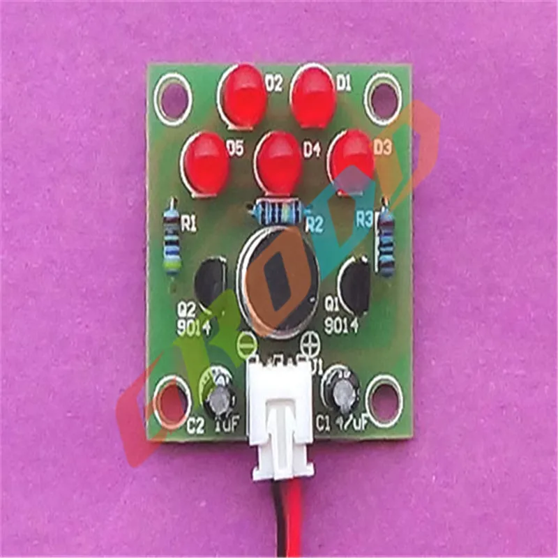 Голосовое управление LED Melody огни DIY Производственный комплект электронных