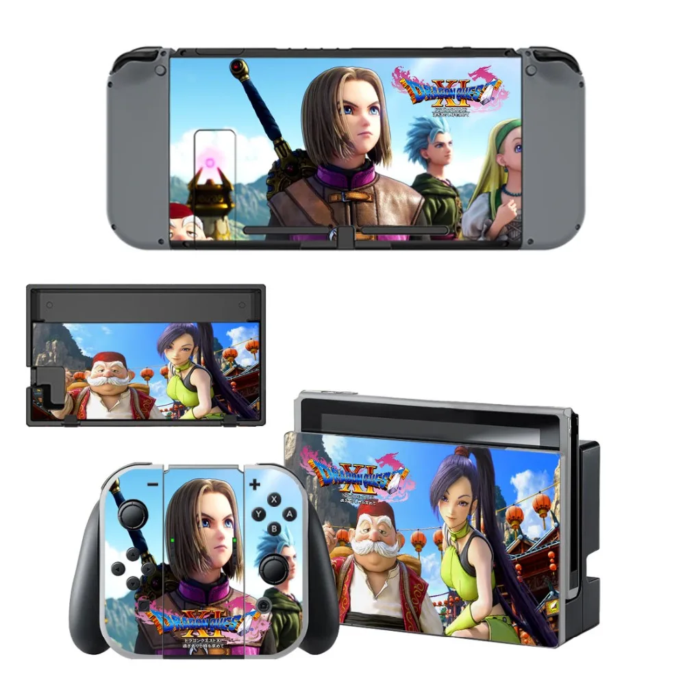 Виниловая наклейка Nintendo Switch для консоли и контроллера Dragon Quest|Наклейки| |