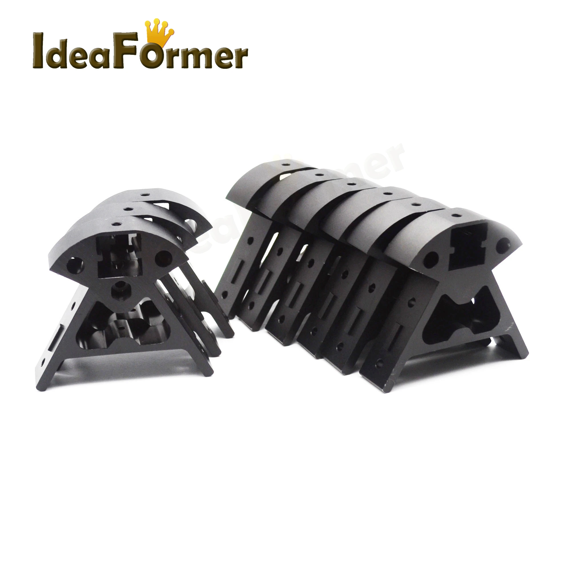 3d принтер Vertex Reprap Corners Kossel алюминиевый профиль цельнометаллический Delta 1 набор 3 сверху+ 6 снизу части 3d принтера рамка