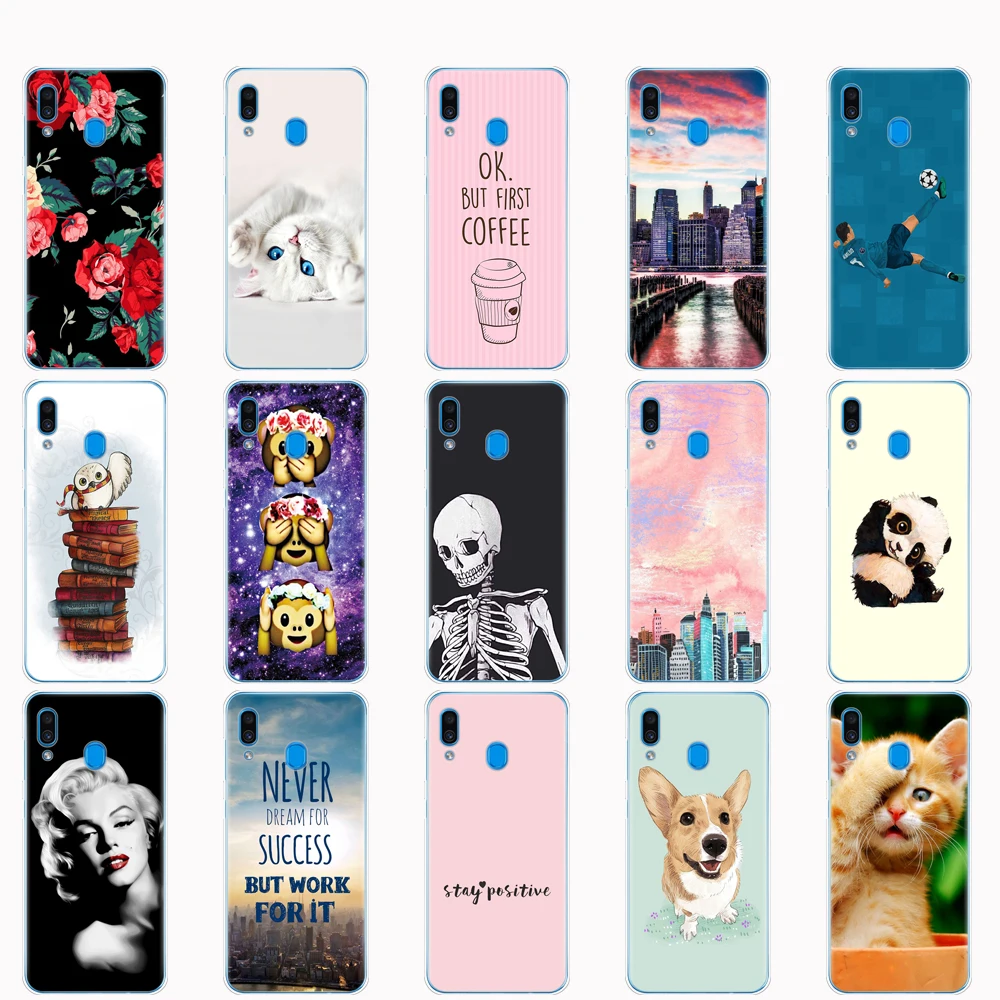 Чехол для Samsung Galaxy A30, чехол для телефона Samsung A30, чехол для Samsung Galaxy A30 A 30 SM-A305F A305F A305, мягкий силиконовый чехол из ТПУ