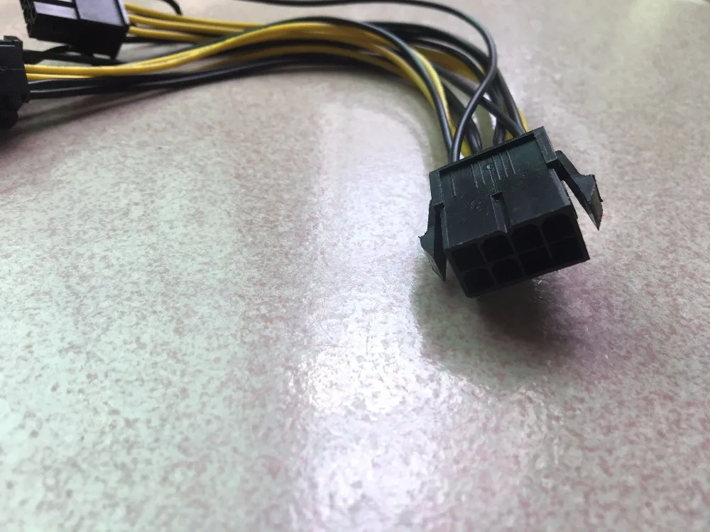 5 шт. 6 дюймов Molex 6-контактный PCI Express до 2 x PCIe 8 (6 + 2) pin Материнская плата Видеокарта
