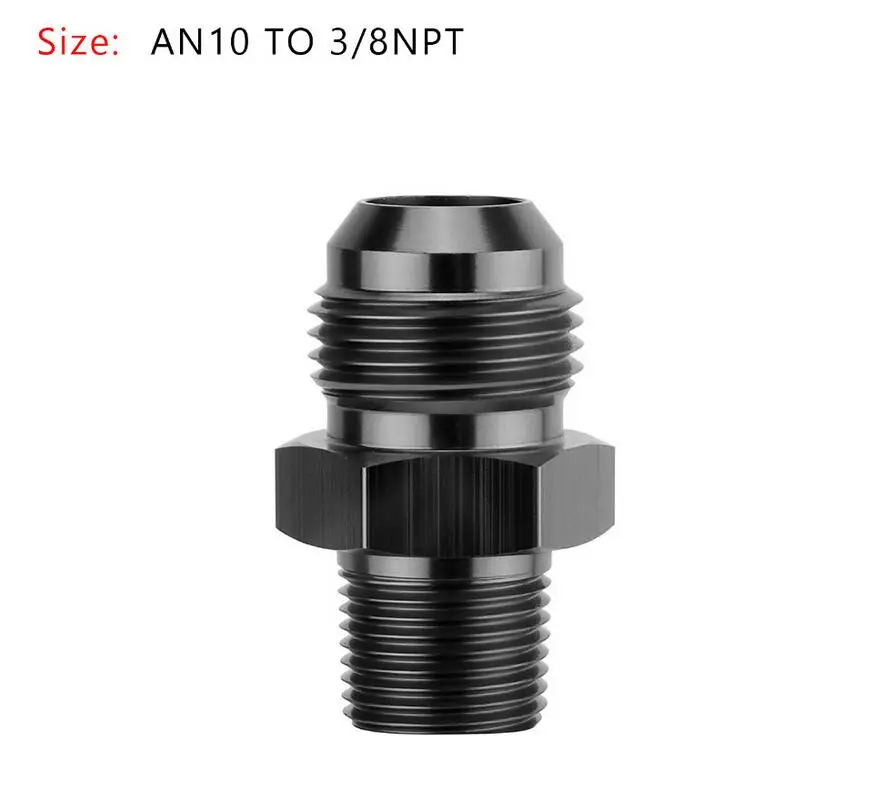 AN10 TO 3 8NPT Areyourshop автомобильный 1 шт. AN4 AN6 AN8 AN10 AN12 NPT прямой Мазут Воздушный шланг фитинг Мужской адаптер автомобильные аксессуары - Цвет: AN10 TO 3 8NPT