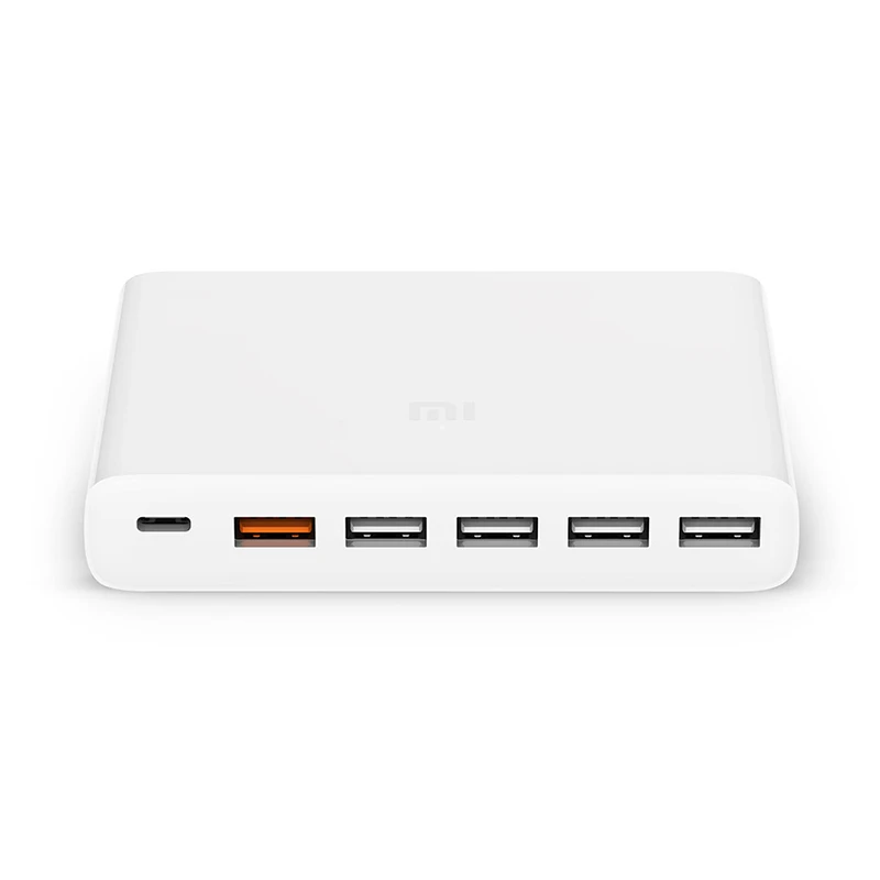 Зарядное устройство Xiaomi Mi USB-C 60W Type-C и USB-A 6 портов выход Dual QC 3 0 быстрое зарядное 18W x