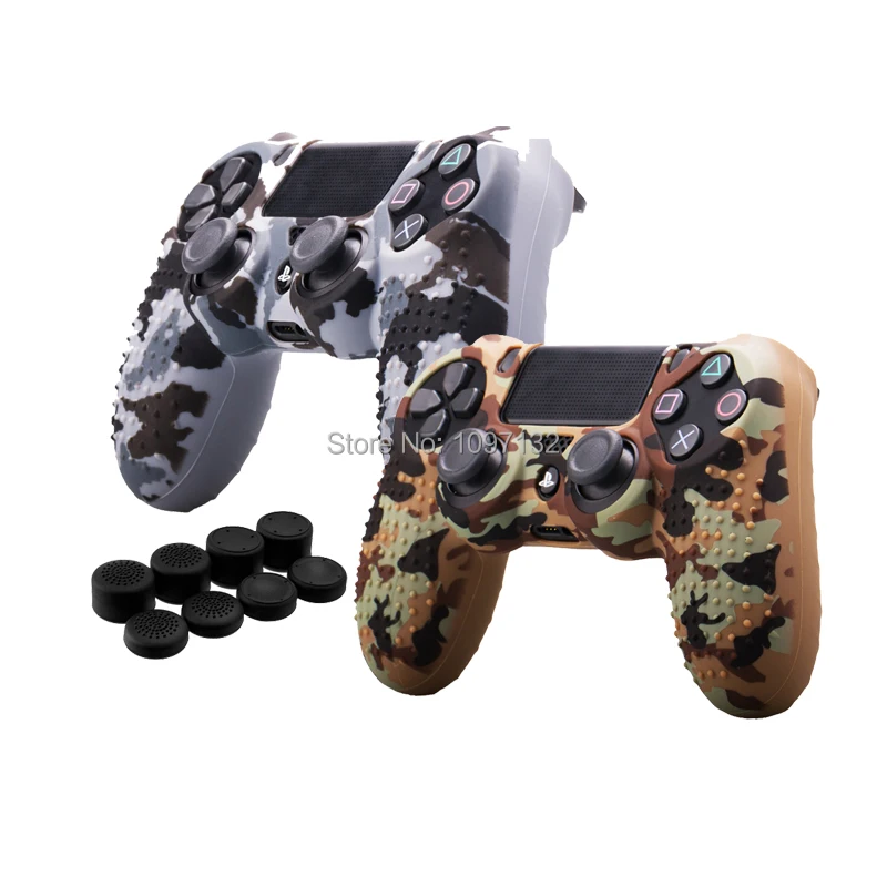 10 в 1 для Sony Dualshock PS4 DS4 Slim Pro контроллер силиконовый чехол Защитная кожа + колпачки