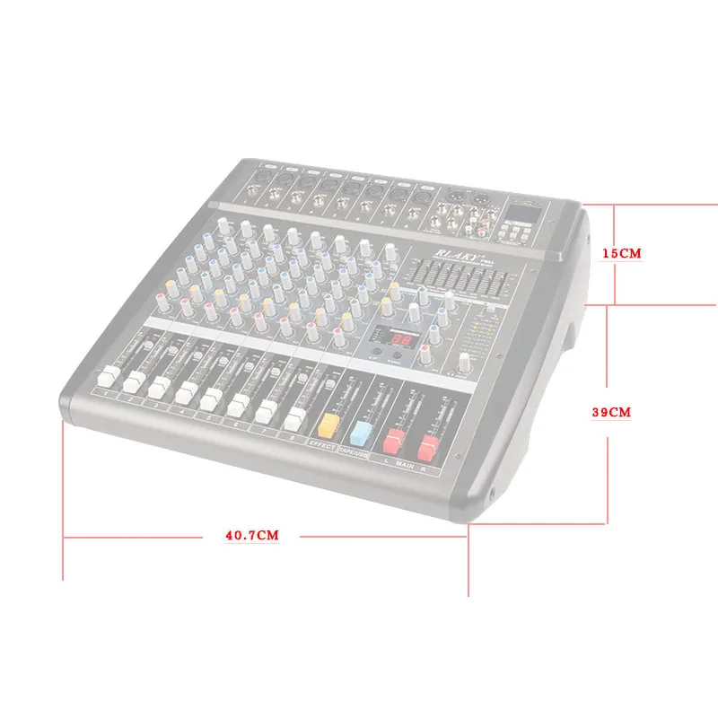 Высокое качество мощность ed микшер аудио DJ power Mate 380 Вт 8 каналов мощность ed усилитель микшер с мощной консолью