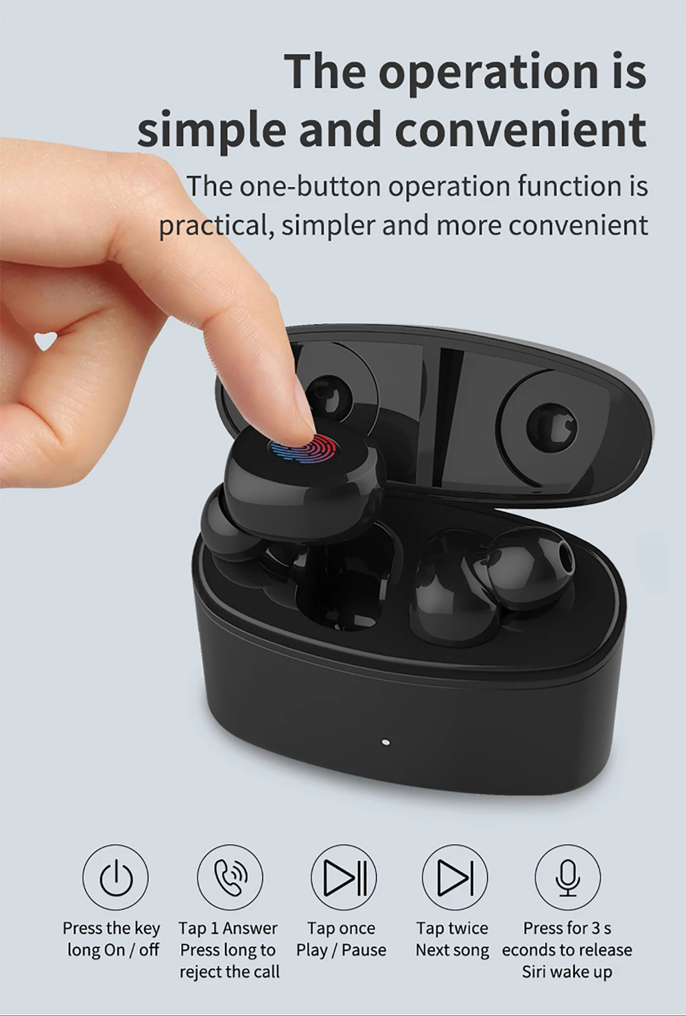 Sluchawki Bluetooth ecouteurs Новое поступление IPX5 Водонепроницаемая TWS T6 гарнитура 5 0 стерео