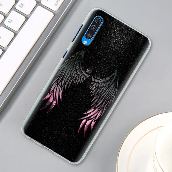 02 Крыло ангела для девочек чехол КРЫШКА ДЛЯ samsung Galaxy A30 A40 A50 A70 A6 A8 плюс A7 A9 M30 чехол для телефона Coque - Цвет: 02