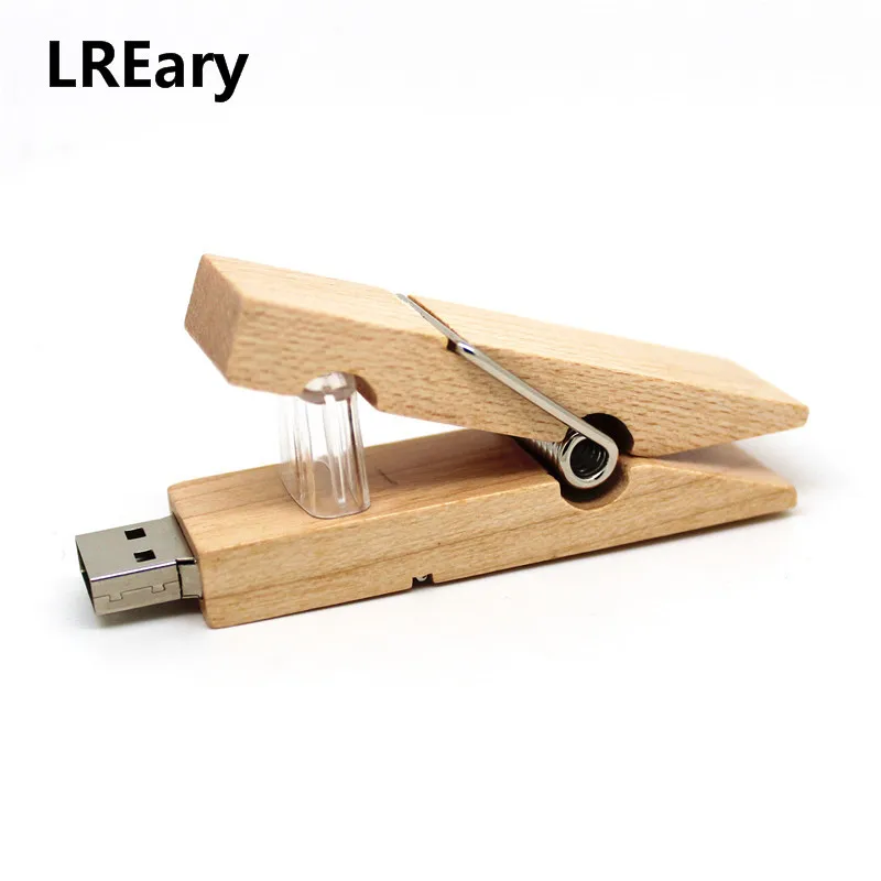 Забавные деревянные прищепки карту флэш памяти с интерфейсом usb прекрасный