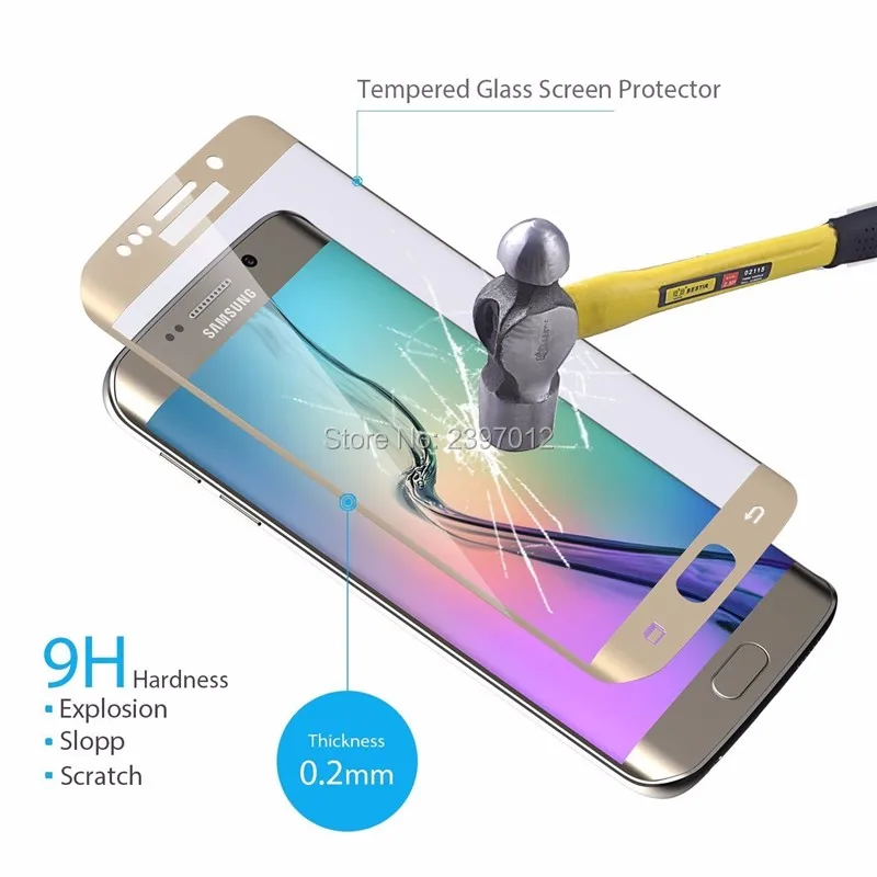 SZAICHGSI защита для экрана из закаленного стекла Samsung Galaxy S6 Edge в розничной упаковке