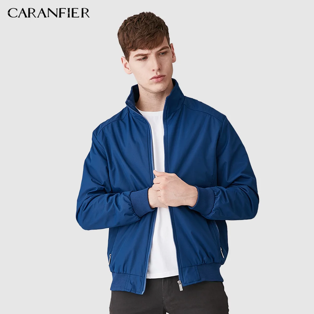 

CARANFIER Fashion Business Jacket Men Casual Autumn&Winter Jacket Plus Size Loose Tactical Jackets Coat New Bomber Jacket S-5XL