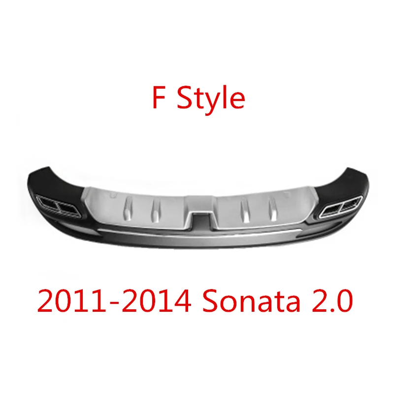 Для hyundai Sonata Body kit спойлер 2011-2013 для Sonata 8 ABS задний спойлер передний бампер диффузор защитные бамперы - Цвет: Бежевый