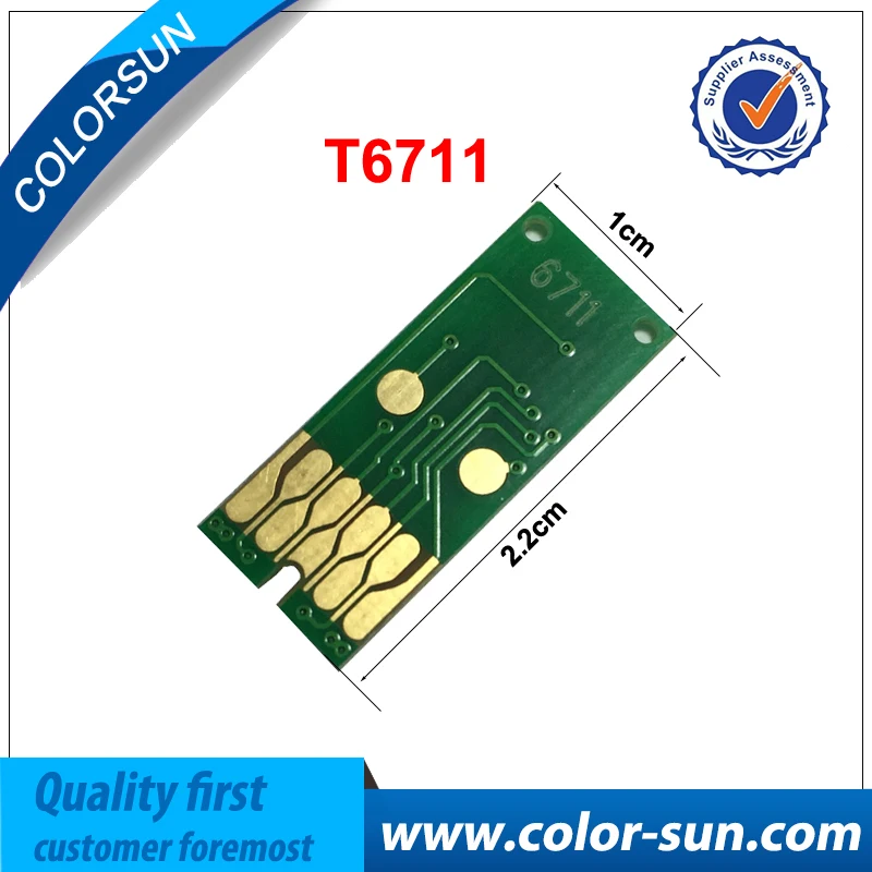 T6711 бак для технического обслуживания отходов чернил чип EPSON WF3620 WF3640 WF7110 WF7610 WF7620