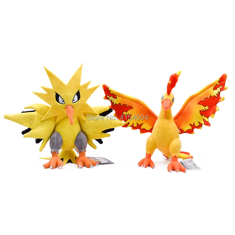 3 стиля аниме три Бог птицы Молтрес Articuno Zapdos Мягкие плюшевые мультфильм Peluche куклы Рождественский подарок детские игрушки для детей