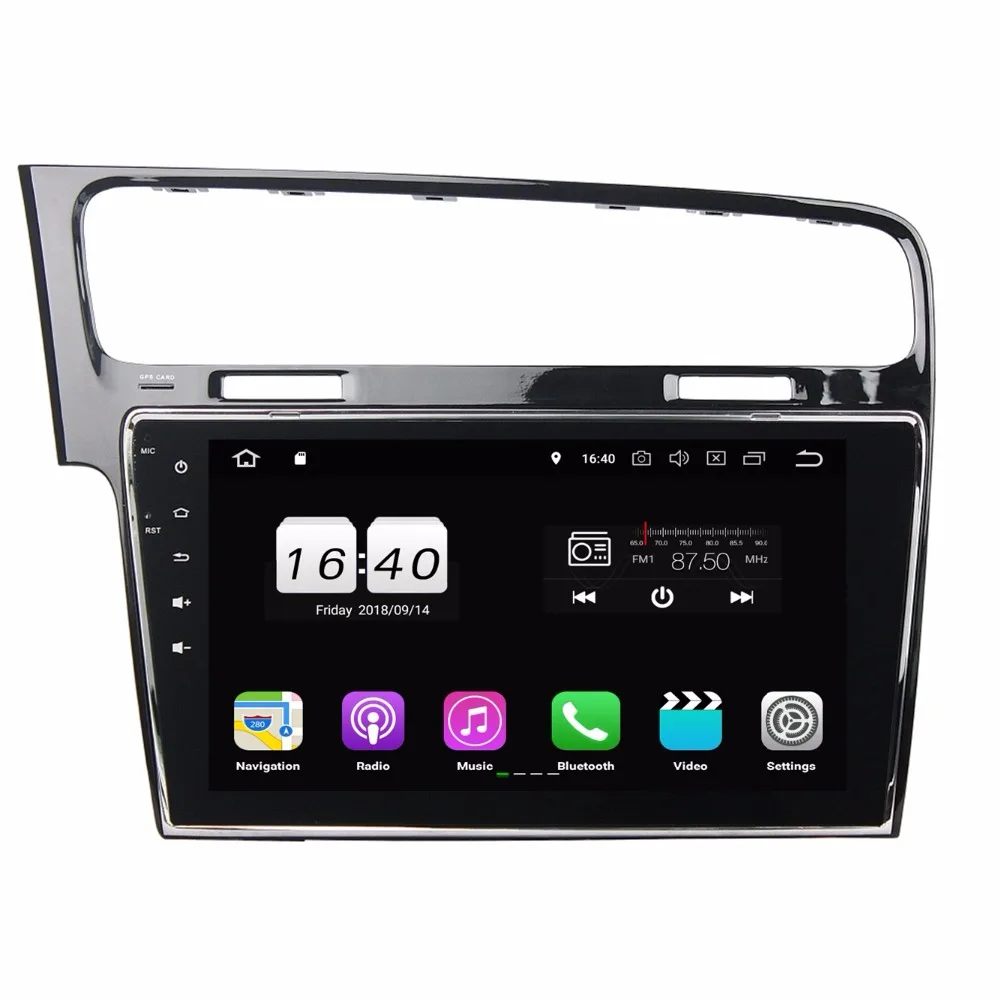 10 1 &quotTDA7851 IPS Android 8 для VW Golf 7 2013 2014 2015 2 Гб ОЗУ 16 4 ядра автомобильный dvd плеер GPS Mapcar