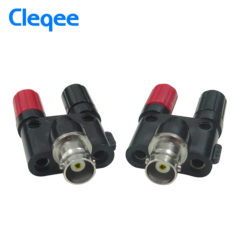 Cleqee P7008 Q9 BNC Гнездовой штекер P7009 к двум банановым разъемам RF адаптер | Инструменты