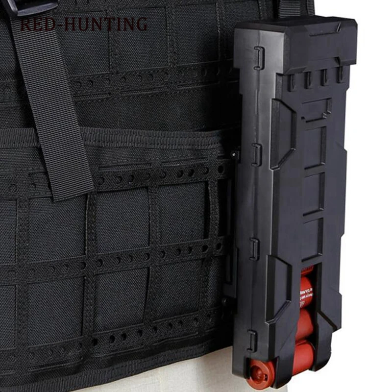 Airsoft Hunting Pistol Gun Accessories 10 Rounds 12 Gauge Sh0tgun Shell Model Fast Loading Clip Holder Box | Спорт и развлечения