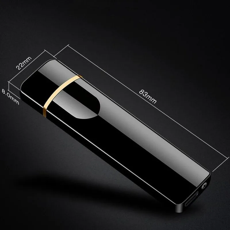 Электронная зажигалка с USB зарядкой и сенсорным экраном ветрозащитная