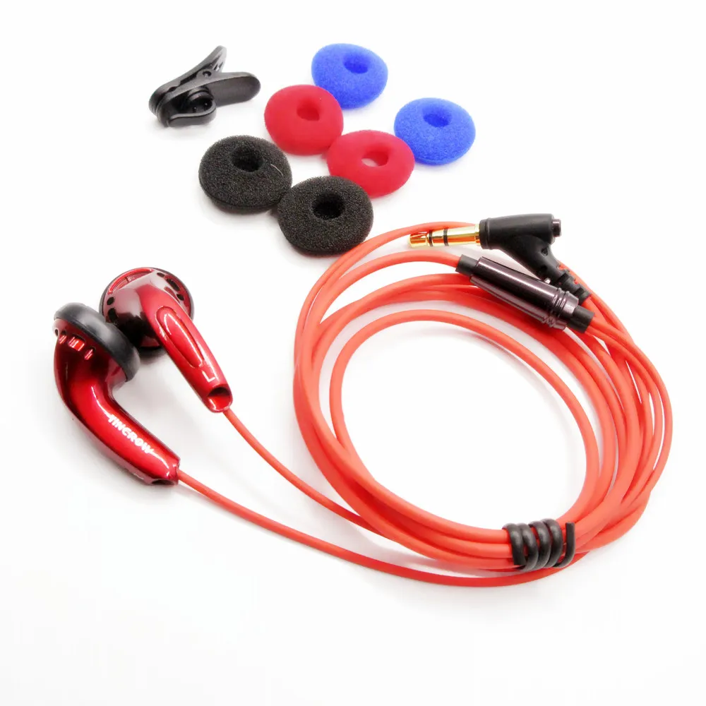 

Original YINCROW X6 3.5mm In-ear Earphones flat head earbuds professional fever HIFI Earphone without Mic for iphone