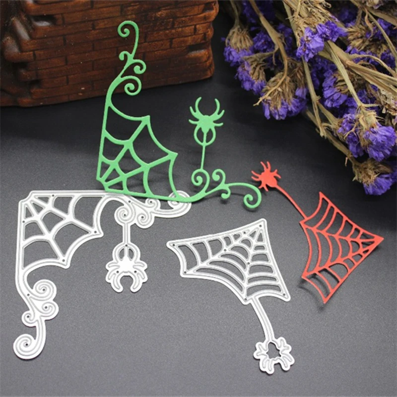 SCD263 Spider Web Metal Cutting Dies For Scrapbooking Stencils DIY Album Cards Decoration Embossing Folder Craft Die Cuts Tool | Дом и сад