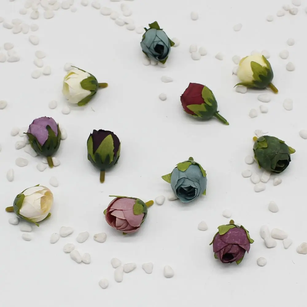 30 шт./лот шелковые бутоны с розами искусственные цветы для свадьбы вечерние