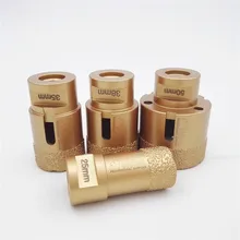 Diatool 4 шт. diamond вакуумной пайки бурения коронки с M14 подключения 15 мм Diamond высота для Гранит Мрамор Керамика